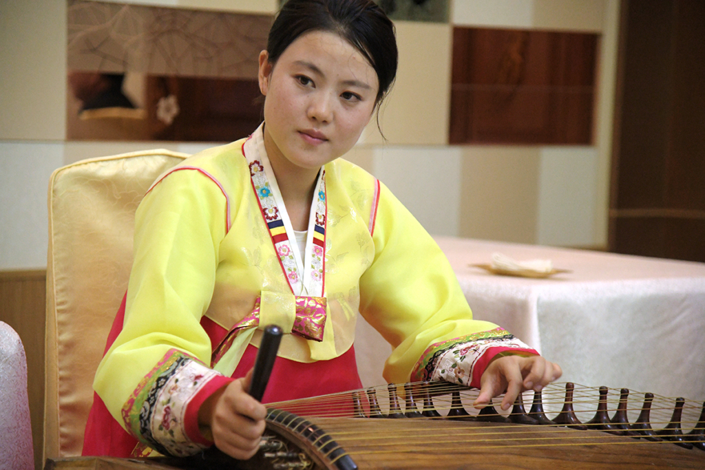 北朝鮮の宿の食事